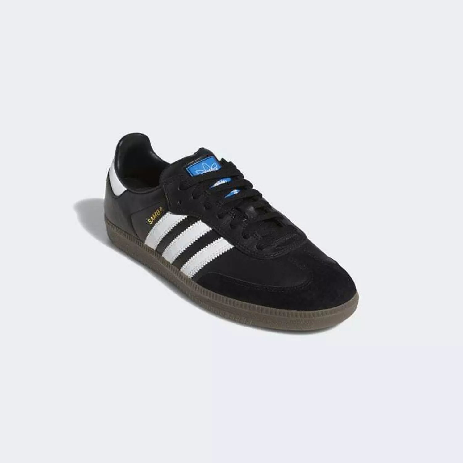 adidas Samba ADV, core black / cloud white / gold metallic 3