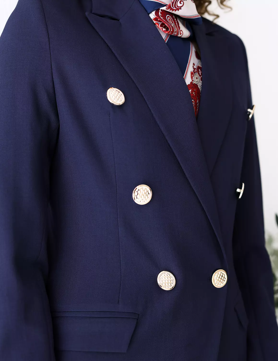 Navy Shadow double breasted blazer 11