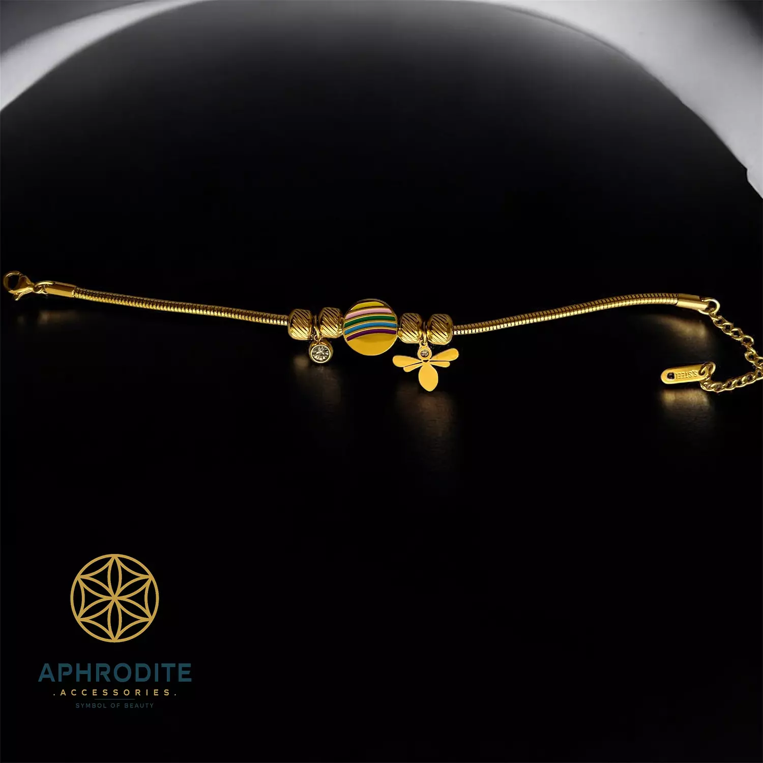 Golden Orbit Charm Bracelet image