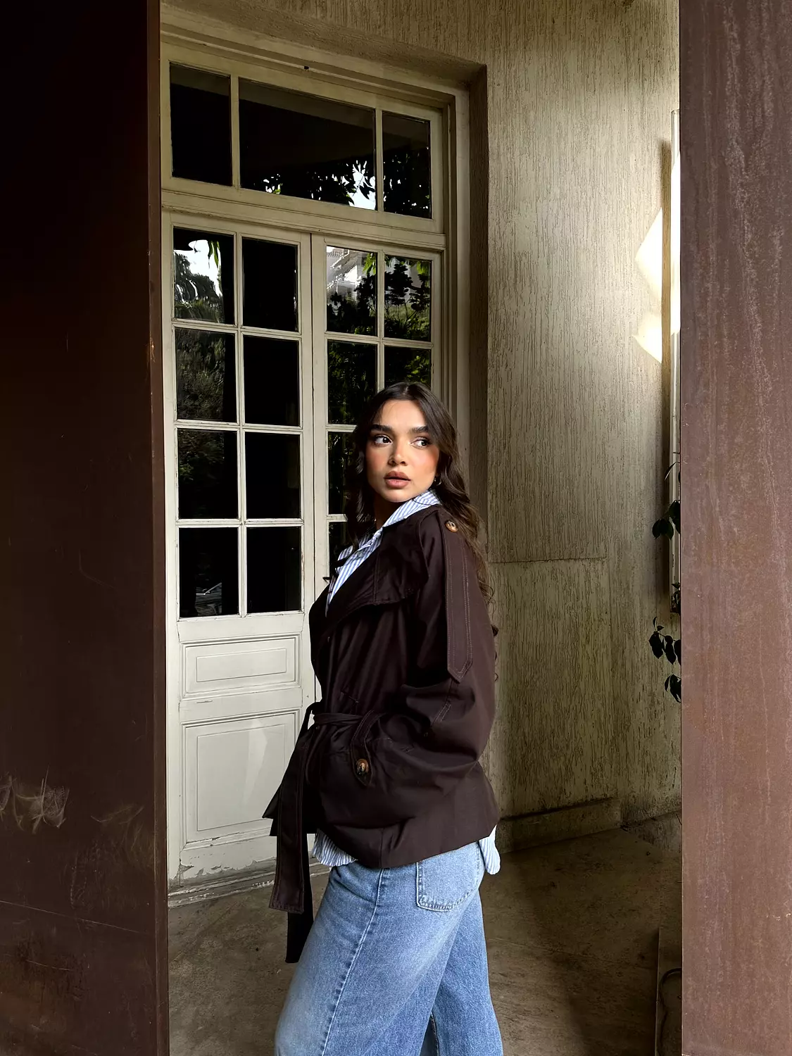 Cropped Trench Coat 1