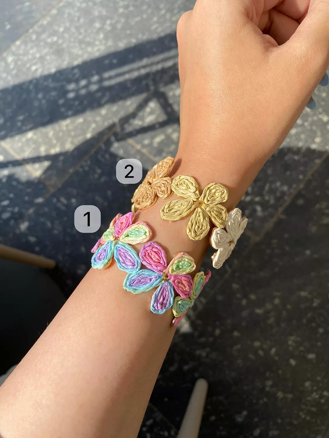 Flowered summer bangles 1