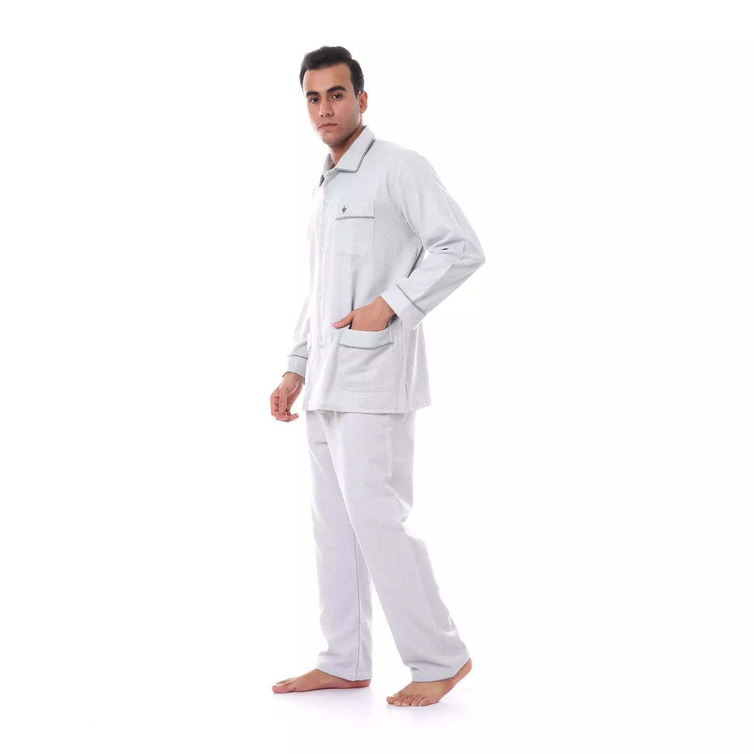 Shorto Classic Kastoor Pajama - 2346 - Light Grey 2