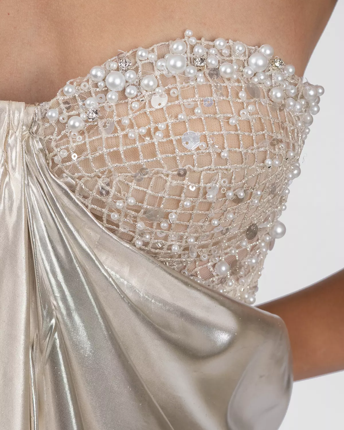 Radiant Pearl Corset Gown 5