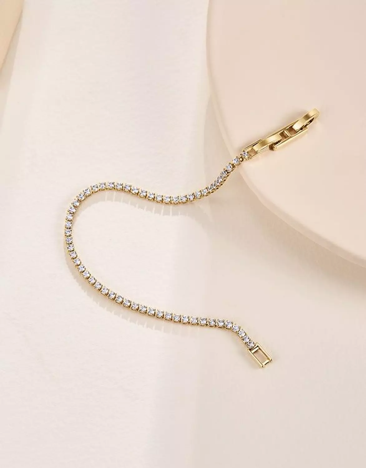 Bracelet tennis gold 2