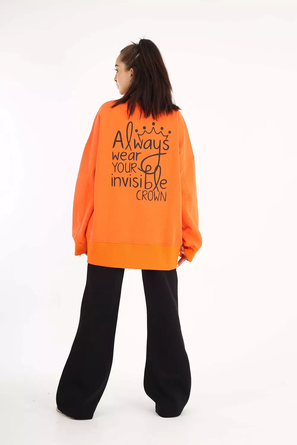 Sweatshirt with side open 3