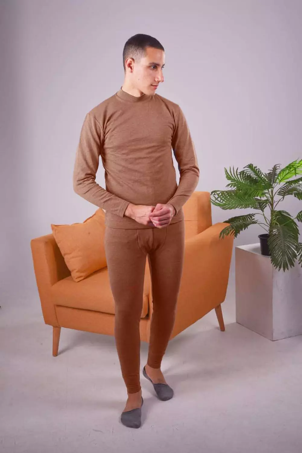 Men Half Neck Thermal Set 9
