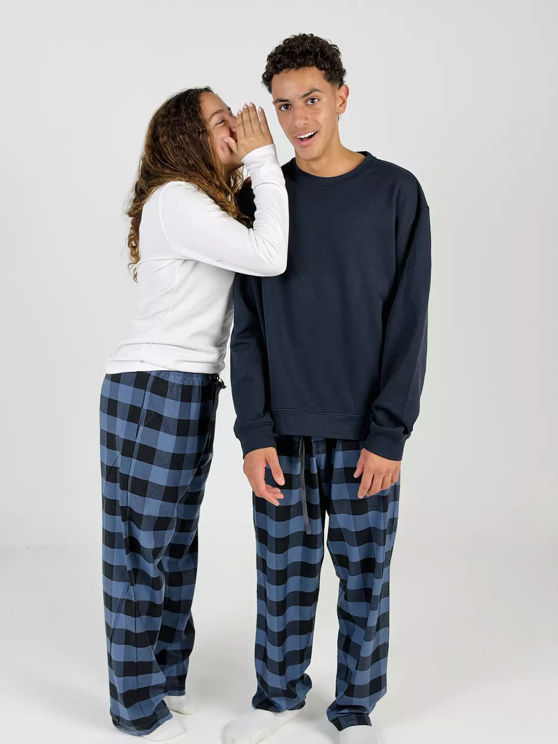 Blue Check Pants image