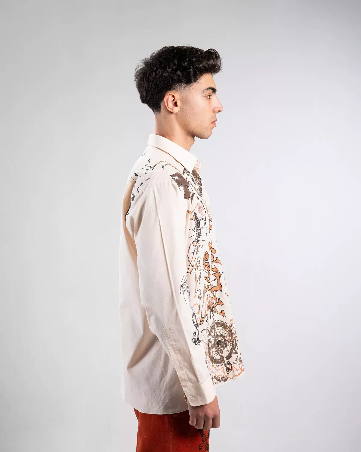 “ pirate’s diaries 2” hand-painted shirt  3
