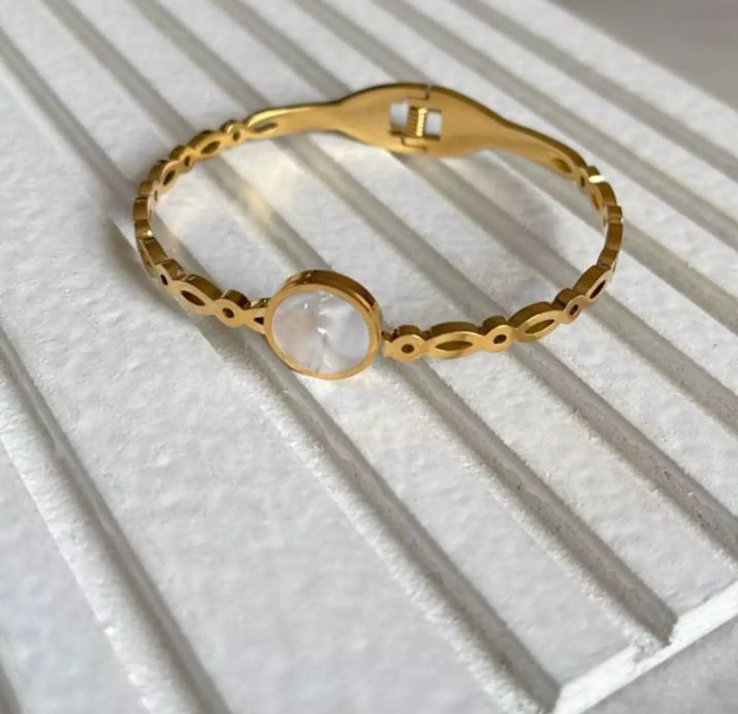 white bracelet hover image
