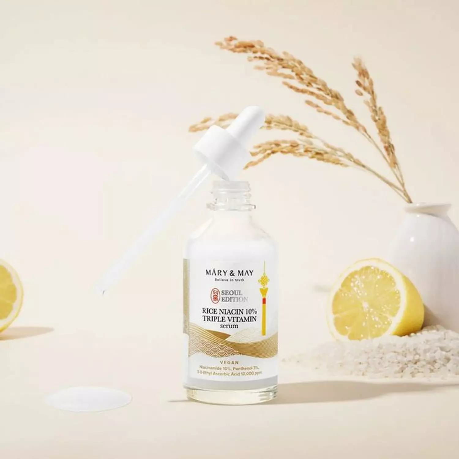 Mary & May - Rice Niacin 10% Triple Vitamin Serum hover image