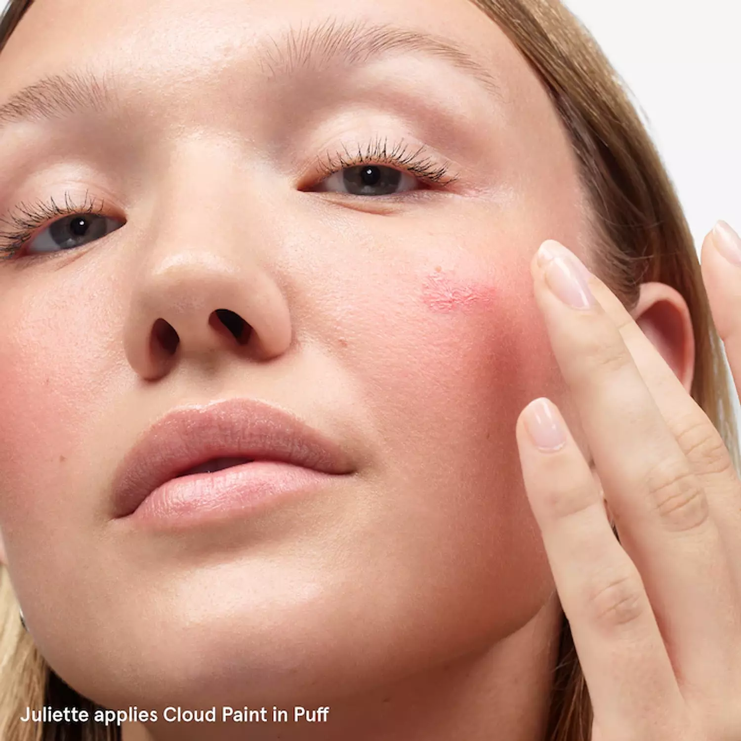 Glossier Cloud Paint Gel Cream Blush Color: Puff - light cool pink 2