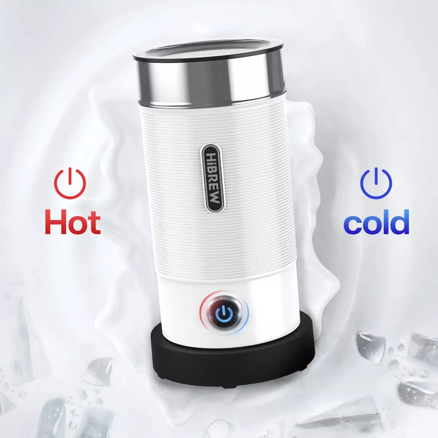 HiBREW M1A Automatic 4-in-1 Milk Frother & Milk Warmer | Hot & Cold Foam | One-Touch Operation 2
