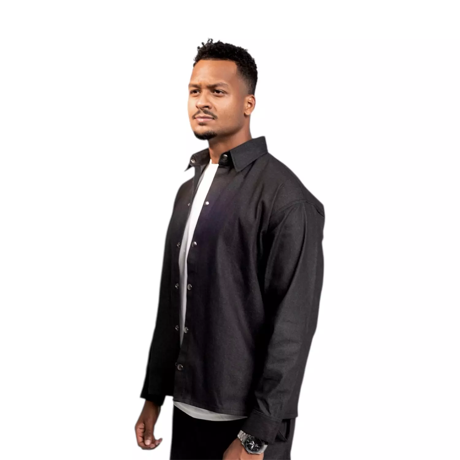Boxfit denim shirt hover image