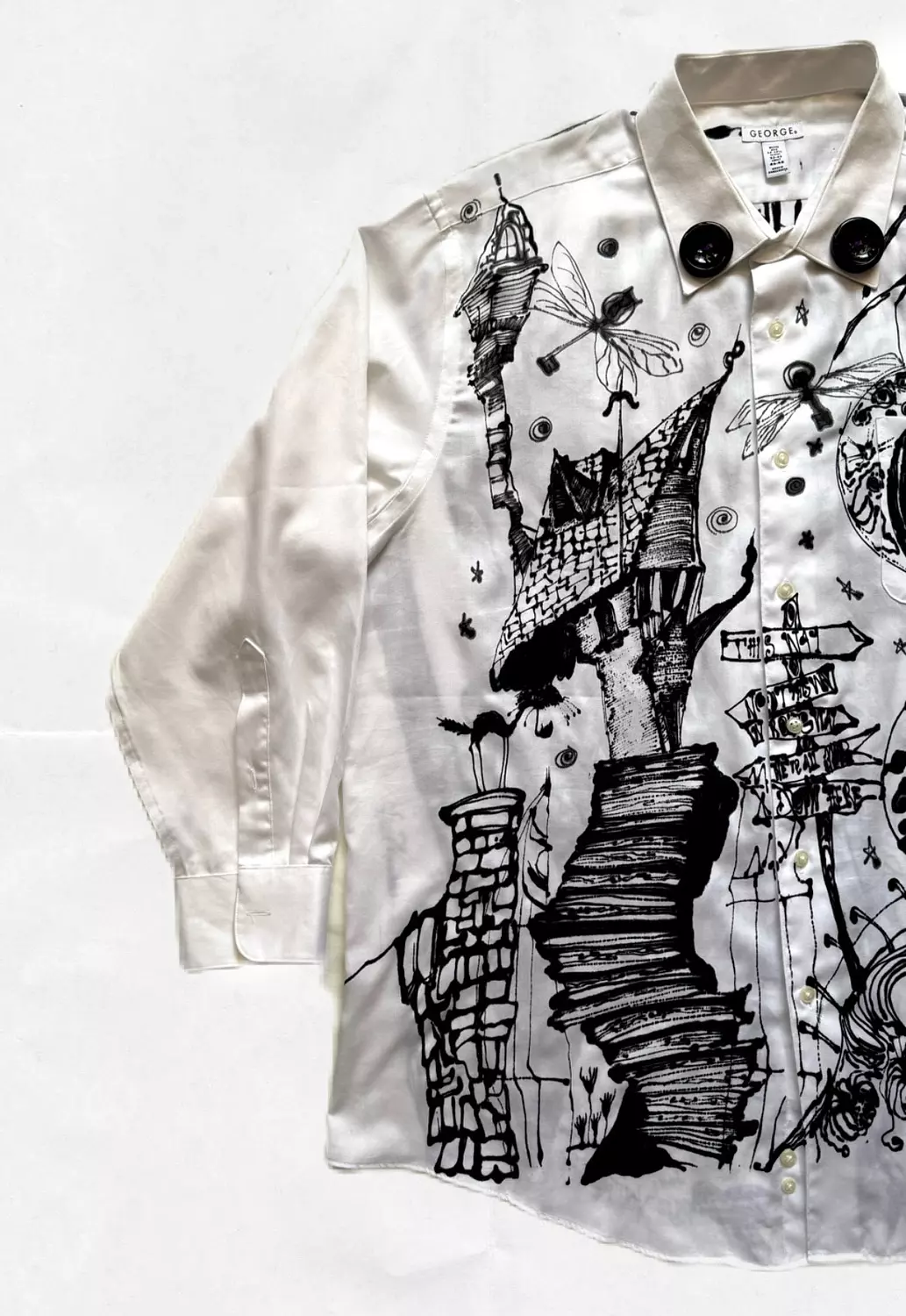 " childhood nightmares “ hand-painted shirt  3