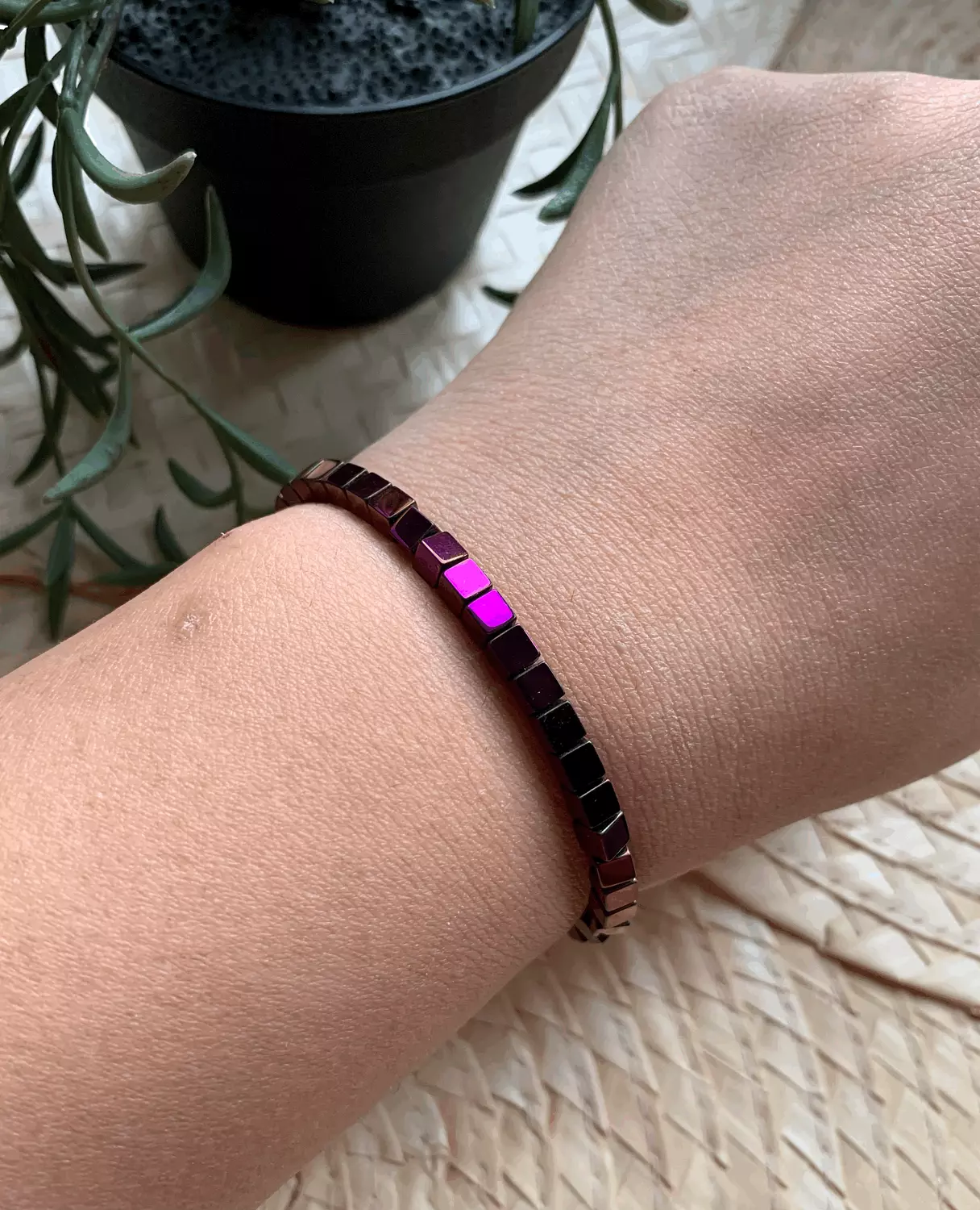 Hematite Purple Bracelet ( Stock ) 3