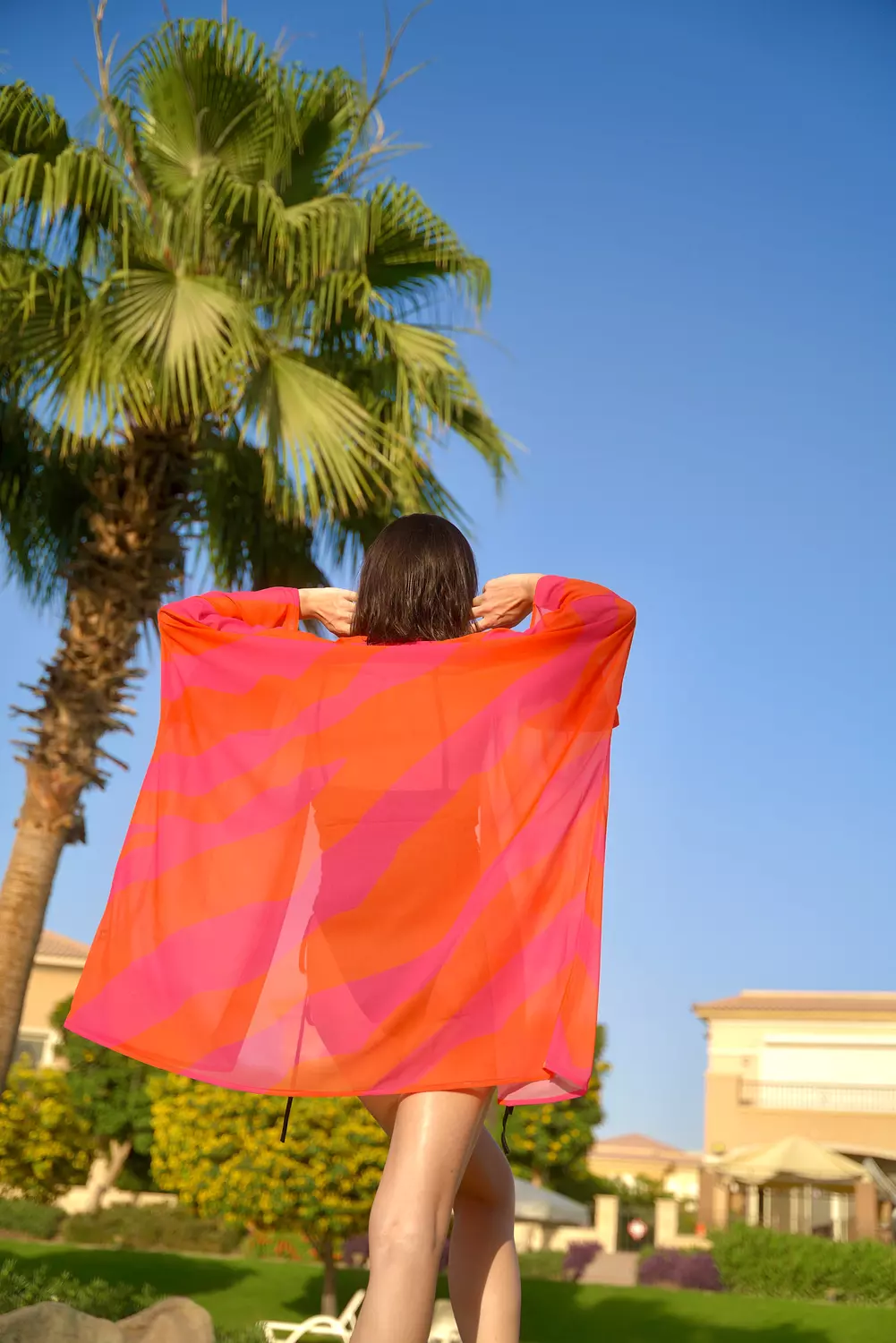 Sunset Zebra Kimono hover image