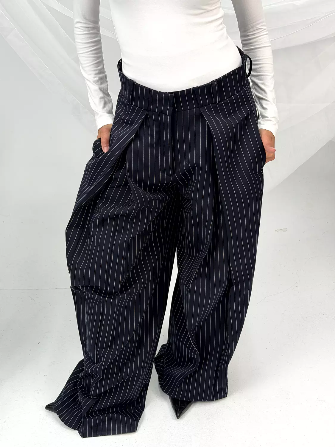 Stripped Tailored Pants 6