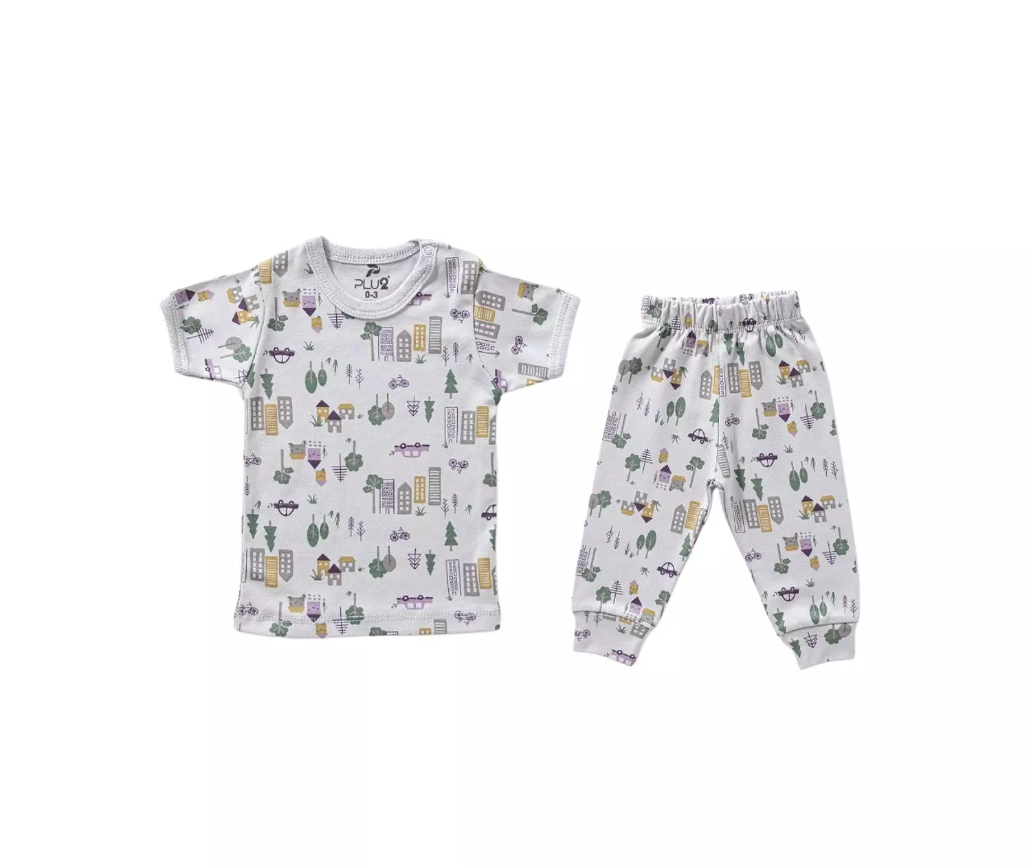 طقم بيبي نصف كم مشجر image