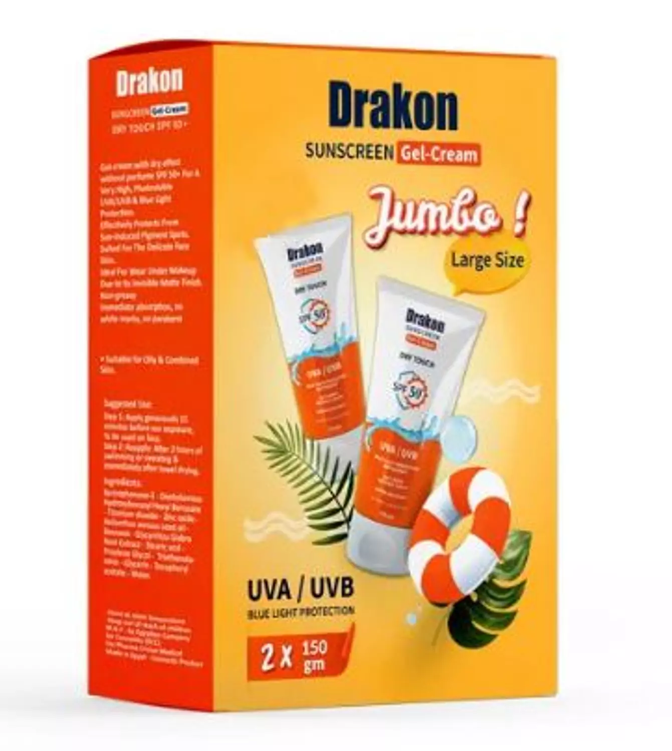 OFFER- DRAKON SUNSCREEN GEL-CREAM 2 PIECES image