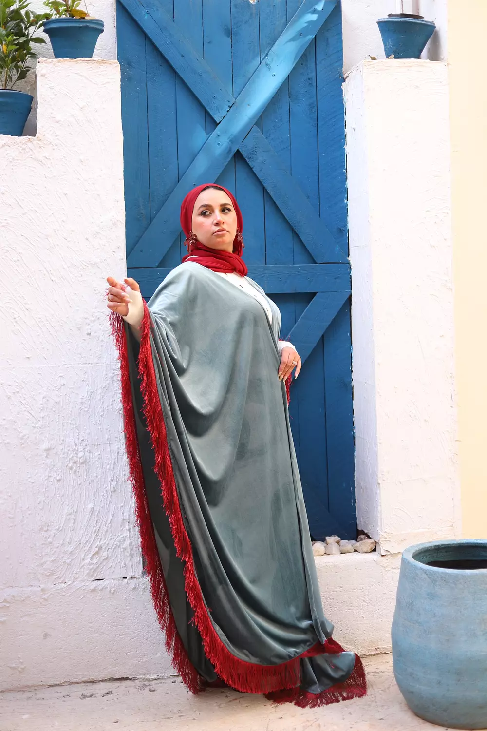 Velvet Tassels Kaftan  6