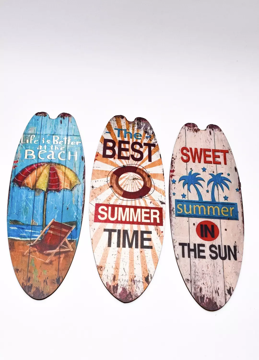 Beach Theme Wooden Surfboard Wall 5
