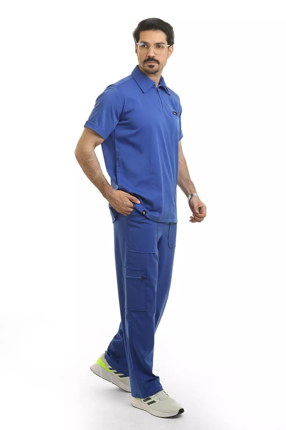 Blue Polo Scrub 2