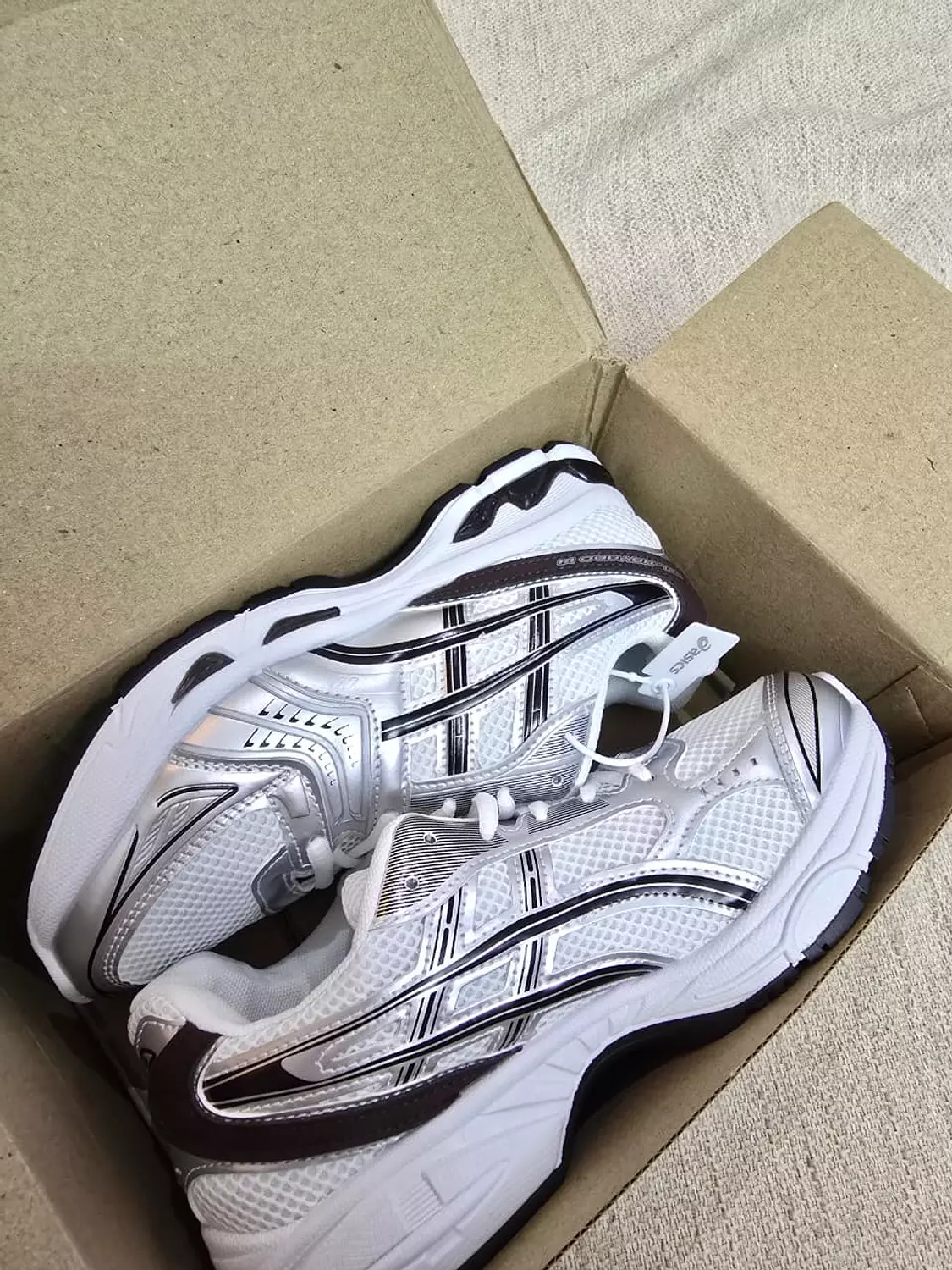 ASICS Gel-Kayno 14 In White&Brown 2