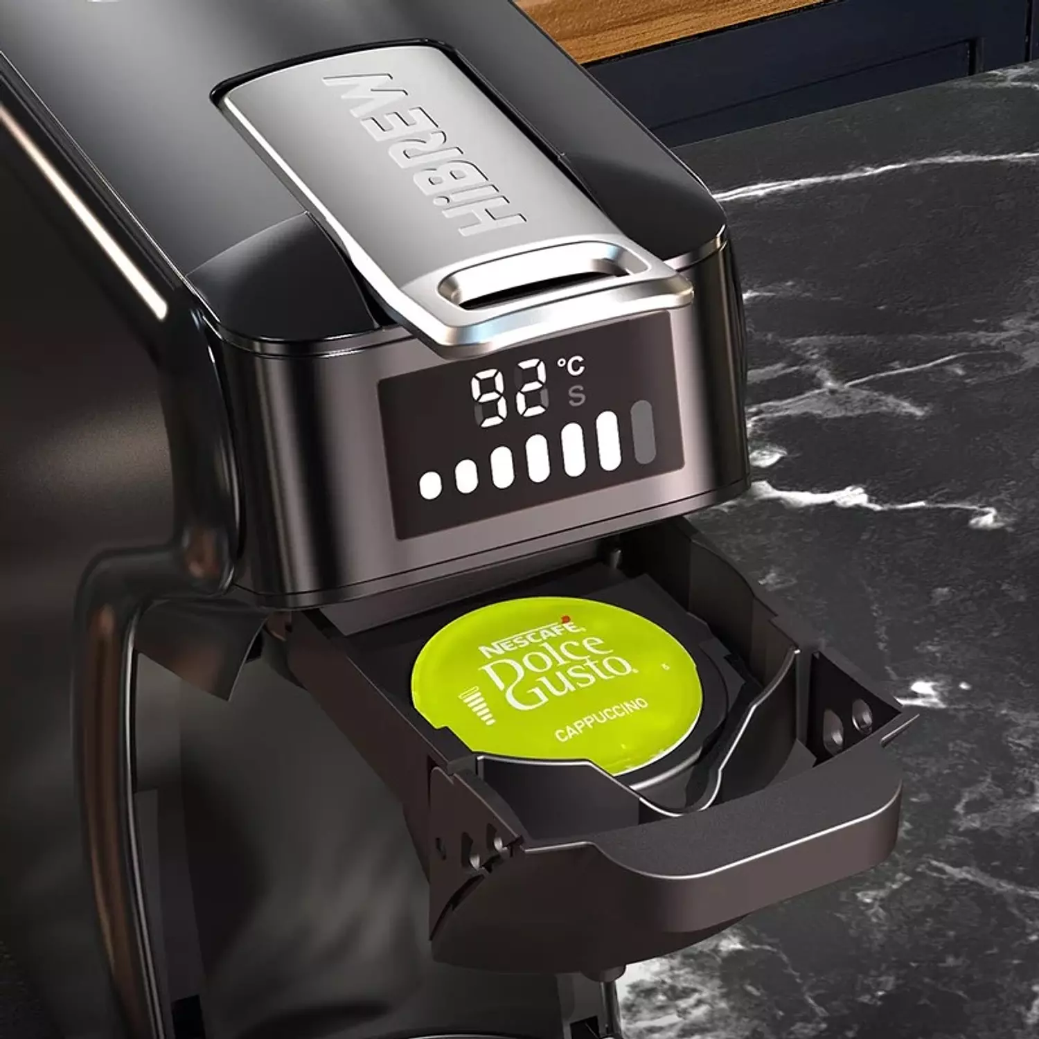 HiBREW 6in1 Capsule Coffee Machine Hot/Cold Multiple Espresso Cafetera Cappuccino Coffee Maker Dolce Gusto Nespresso Powder H1B  3