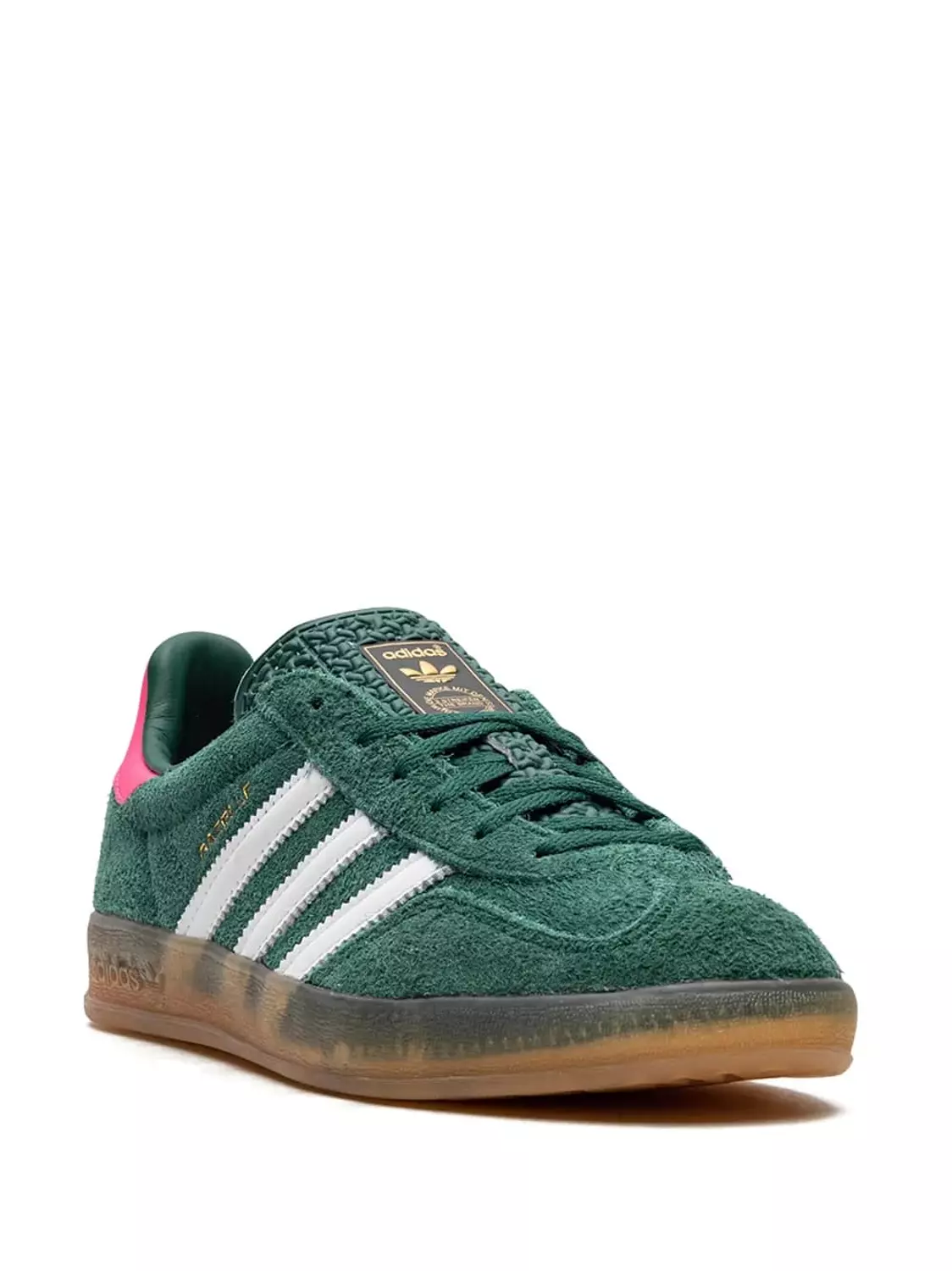 Adidas, Women's Adidas Gazelle Indoor Collegiate Green Lucid Pink 2