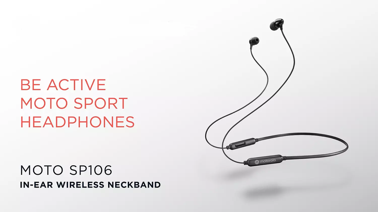 Wireless Sport Neckband Earphone - 11Hour Playtime - Motorola MOTO SP106 6