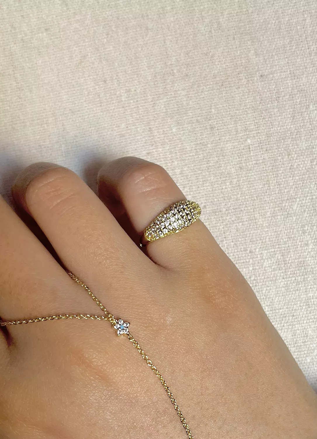  Classic Diamond Pinky Ring  image