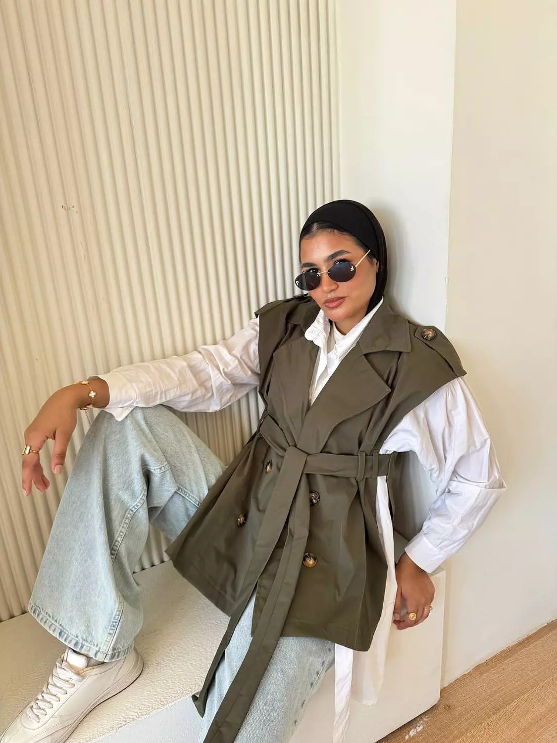 Gabardine vest 3