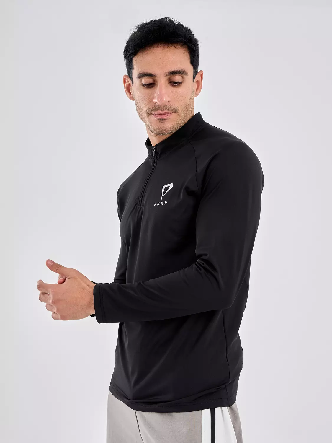 CORE TRAINING QUARTER ZIP-"black’’ 5