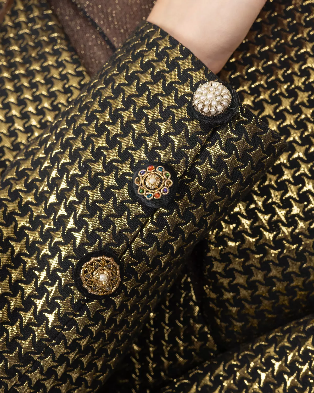 Brocade Fitted Blazer 8