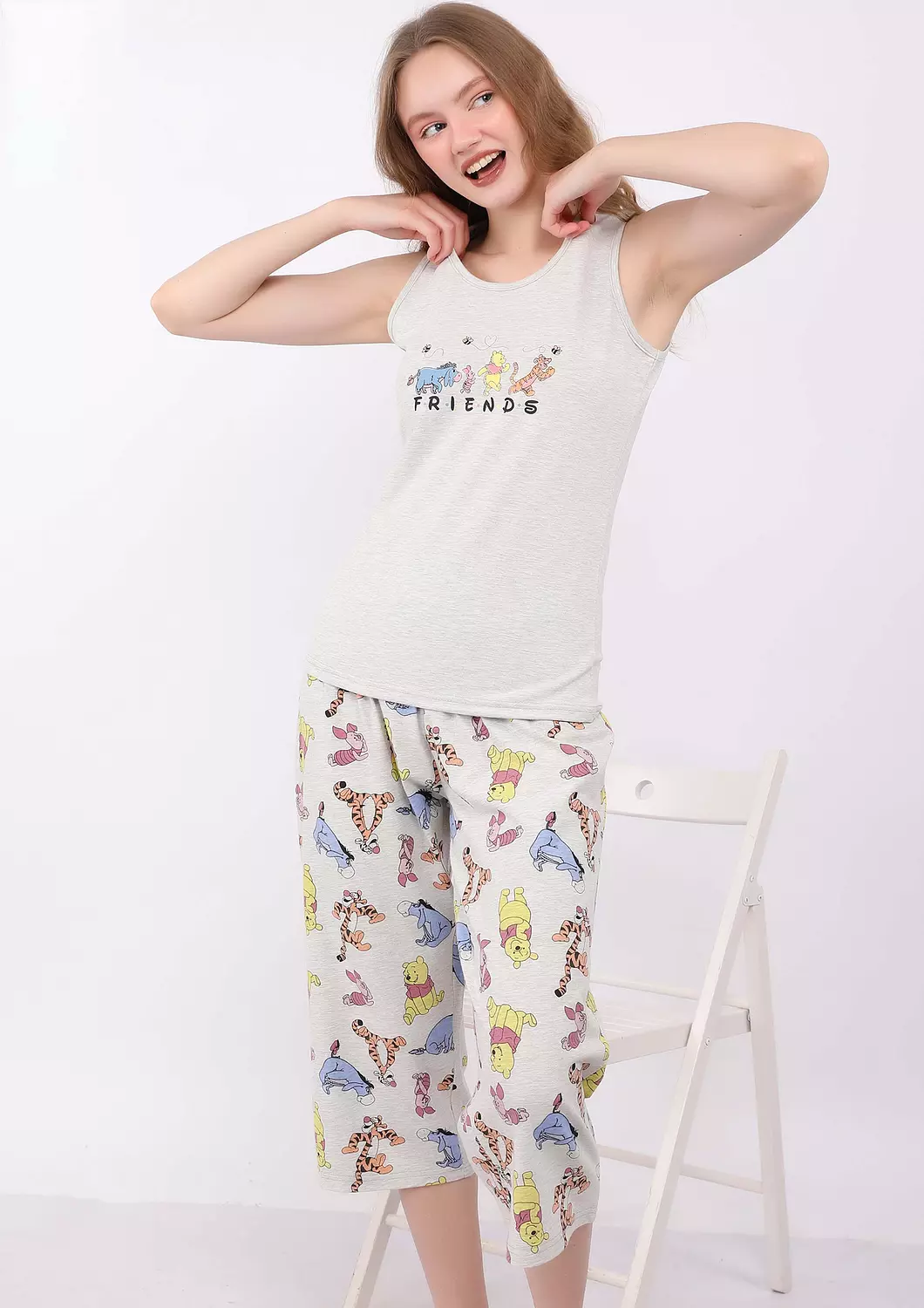 Winnie The Pooh CAPRI PANTS Pajama Set image