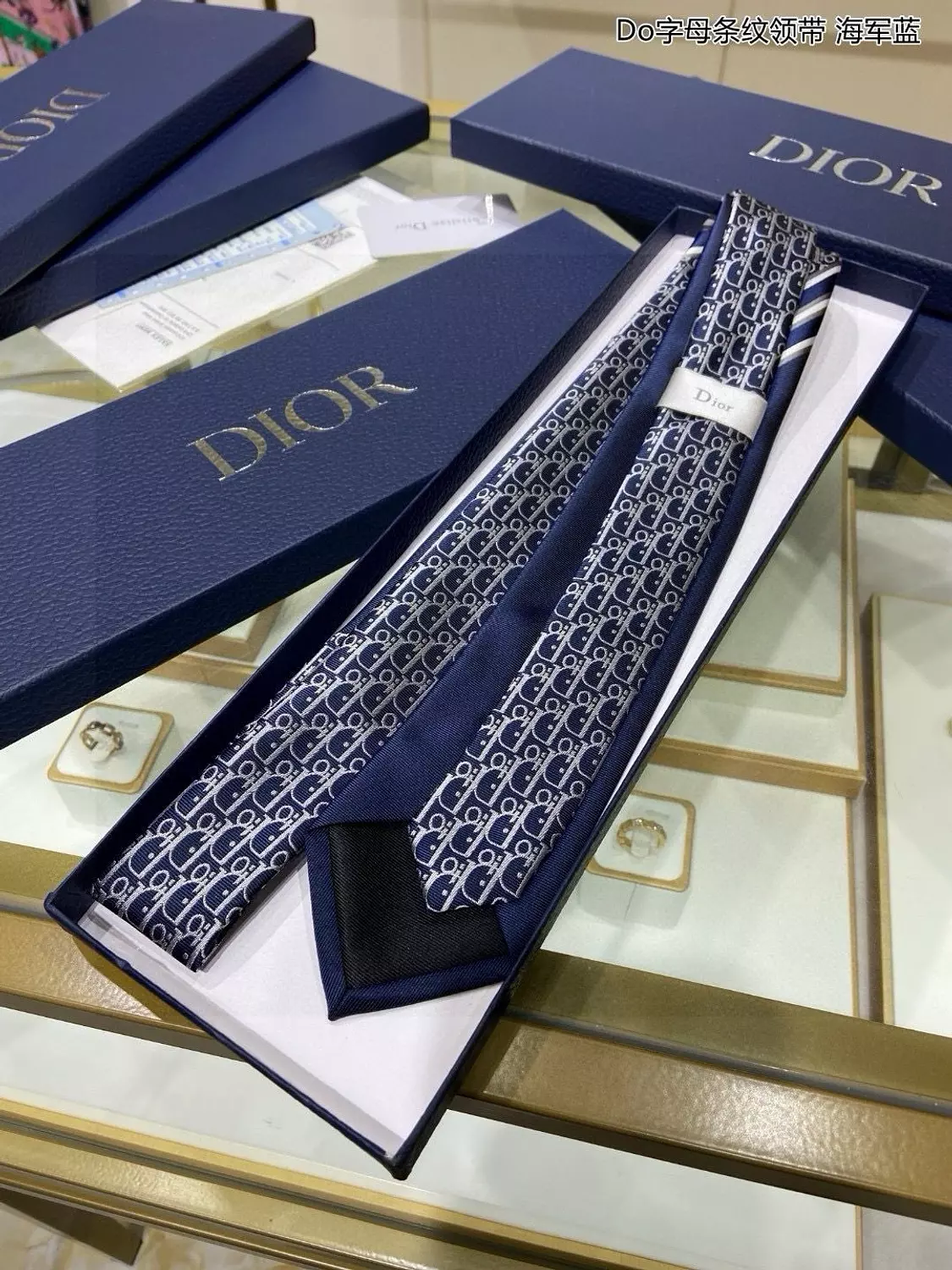 DIOR - Navy Blue-TIE hover image