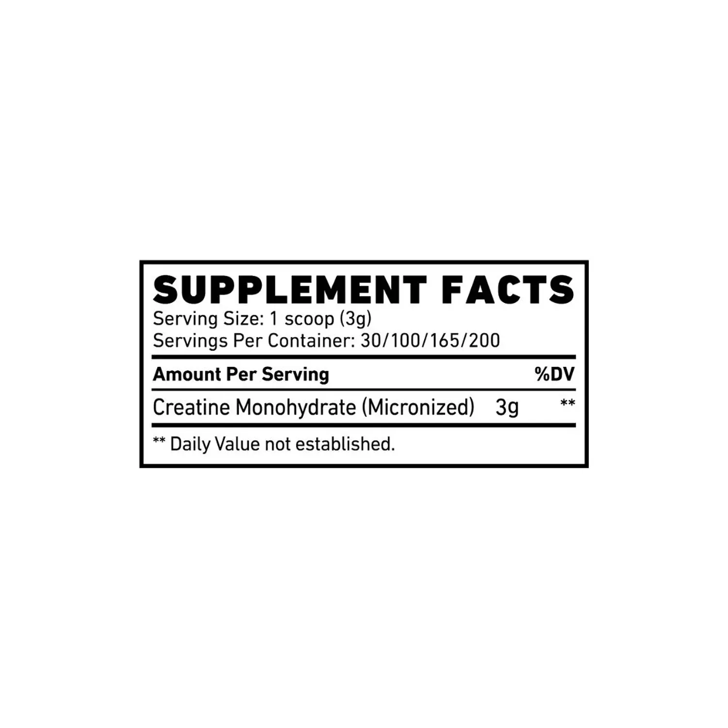 Skeleton Nutrition Creatine Monohydrate - 165 Servings for Strength & Mass – 495g hover image