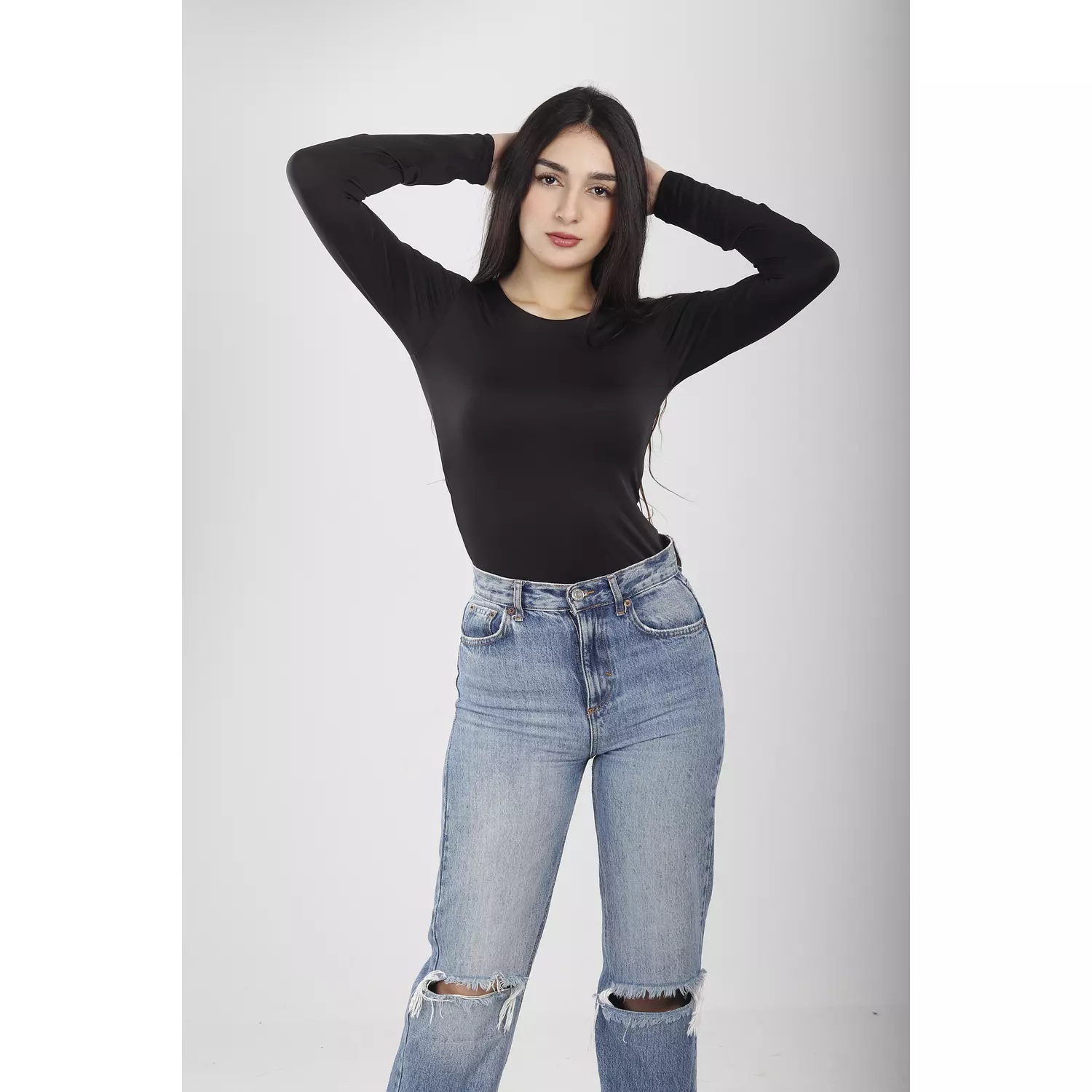 NEW-long sleeve top double layered (70% cotton+30% polyester) 4