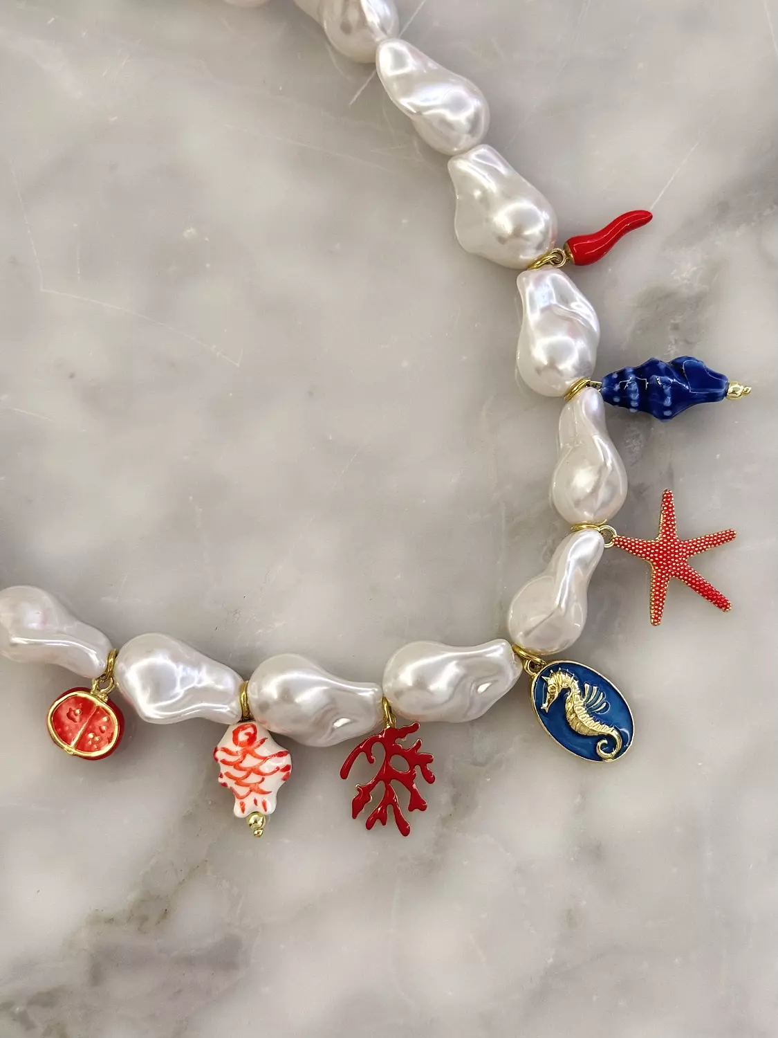 Coastal charms necklace  1