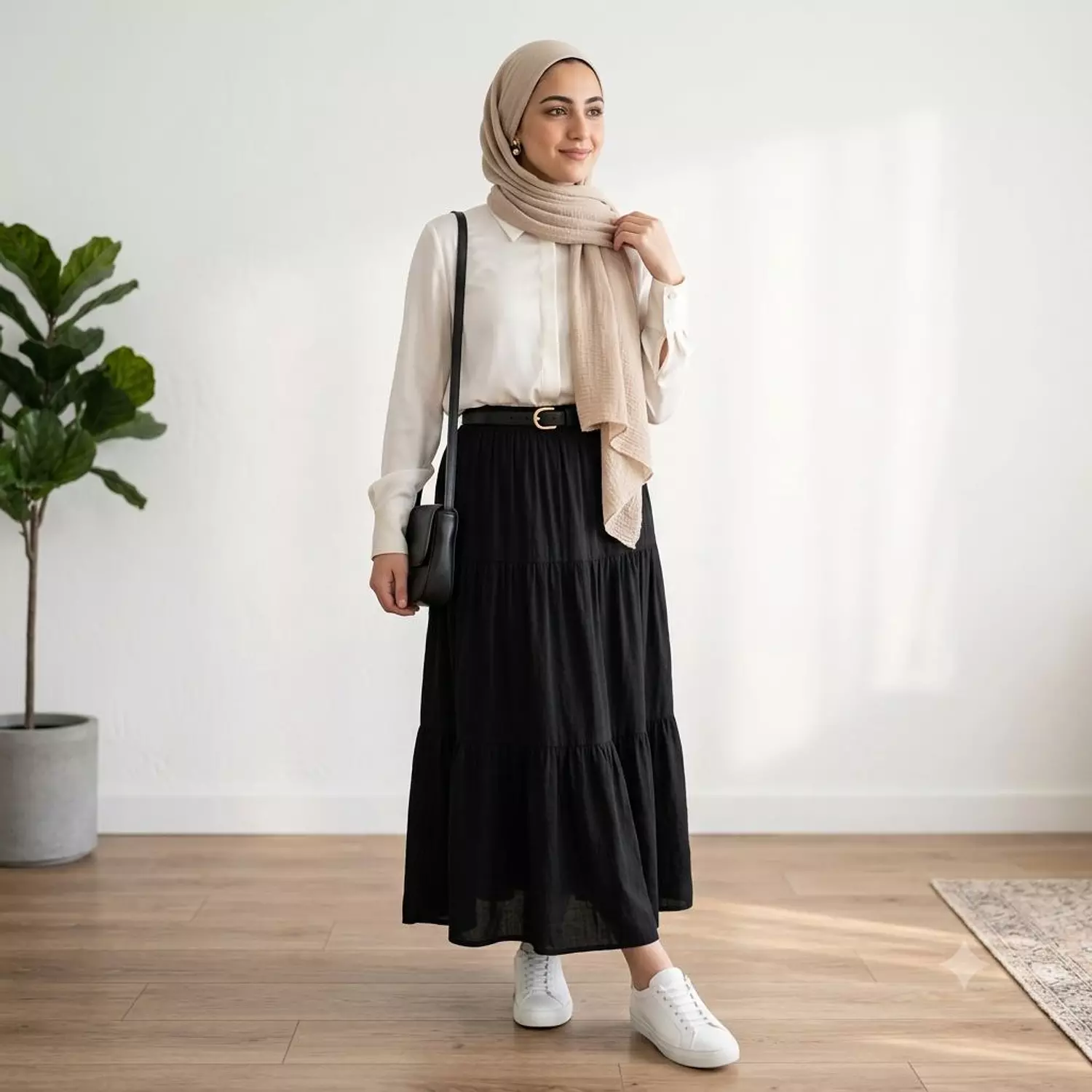 Tiered Modest Maxi Skirt 10
