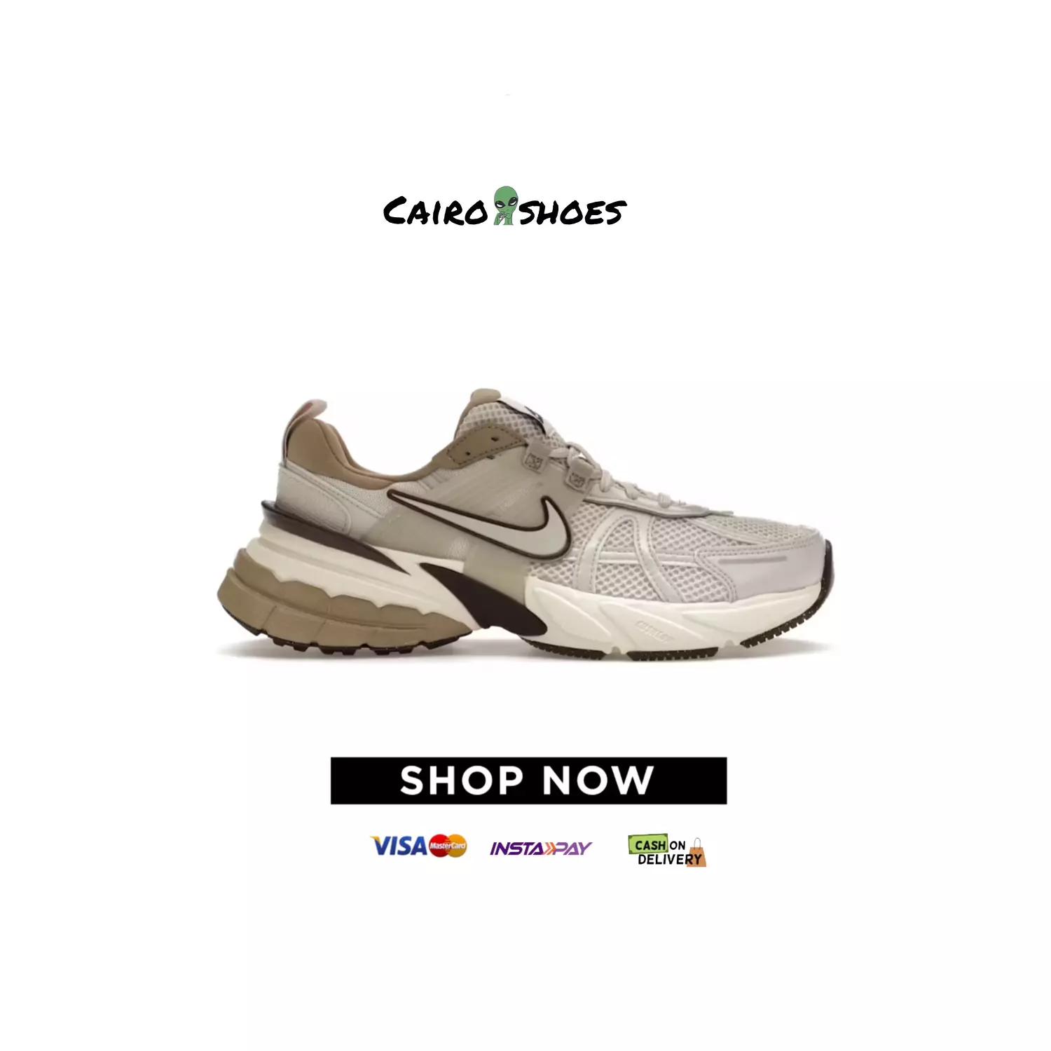 Nike V2K Run - Light Orewood Brown  image