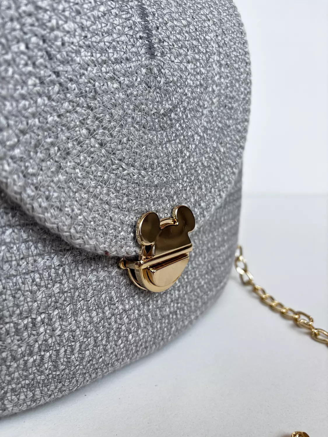 Glowing Silver Grey Mickey Mouse Bag 1