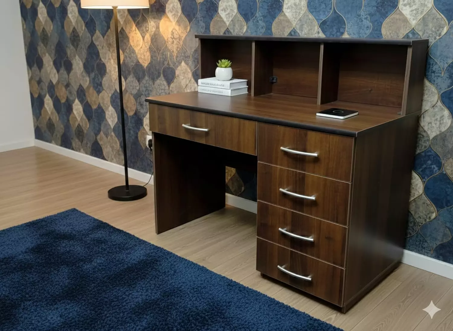 120 cm Counter with 4 Drawers – Brown 201 image