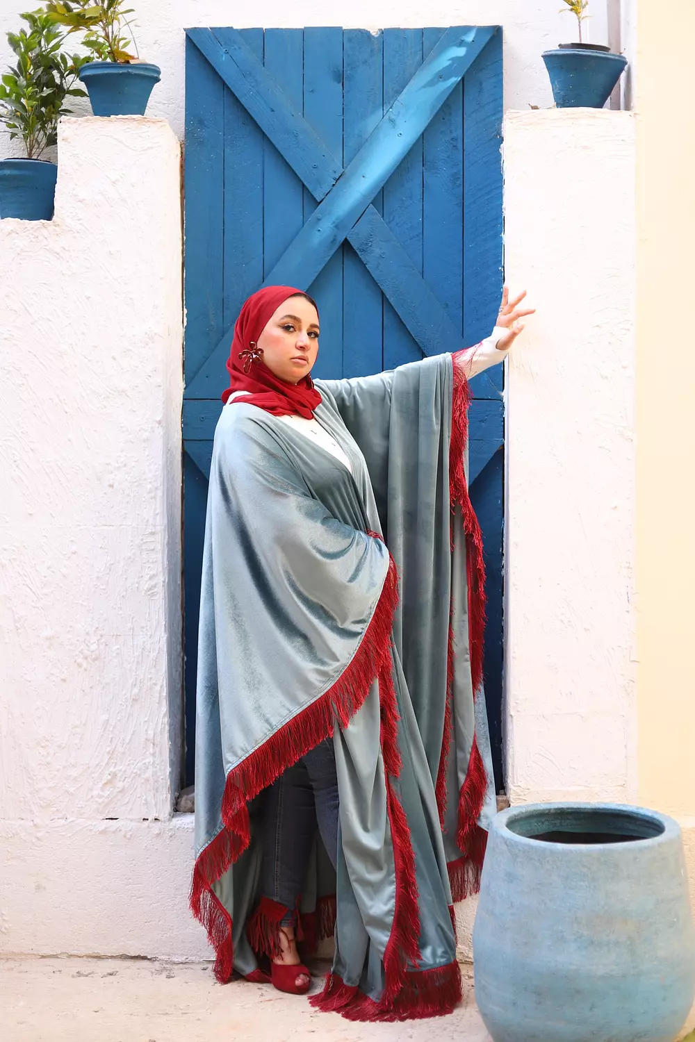 Velvet Tassels Kaftan  4