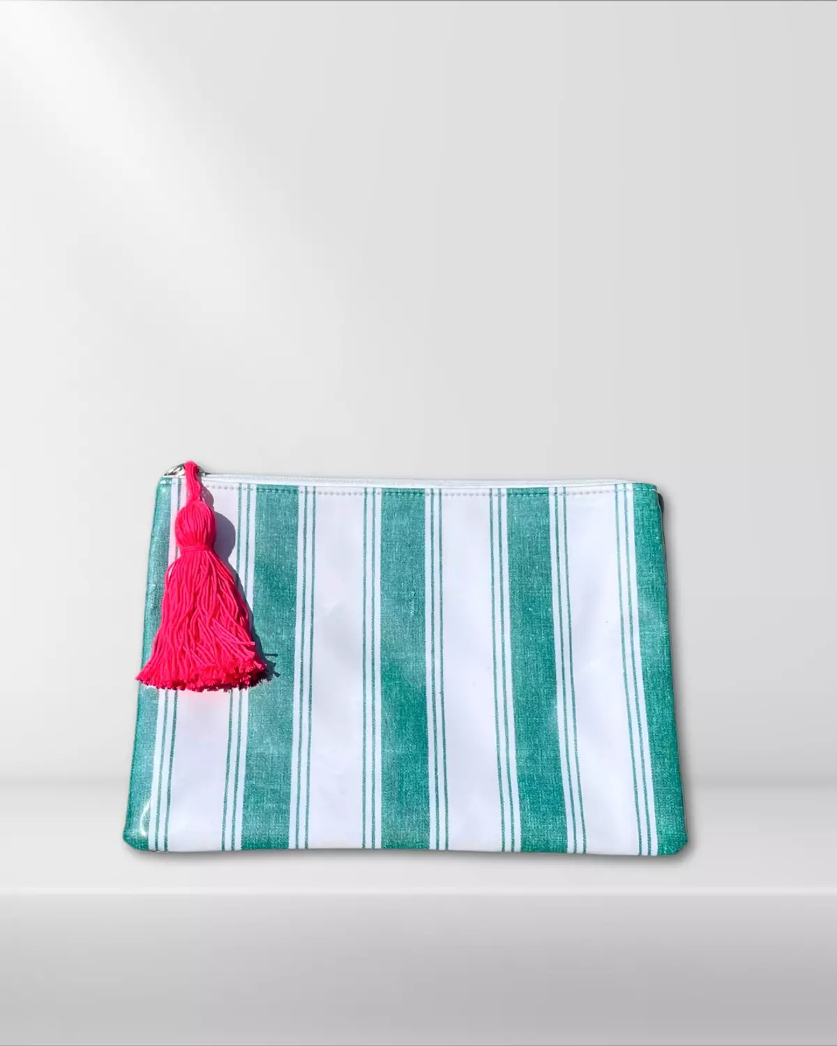 Green White Striped image
