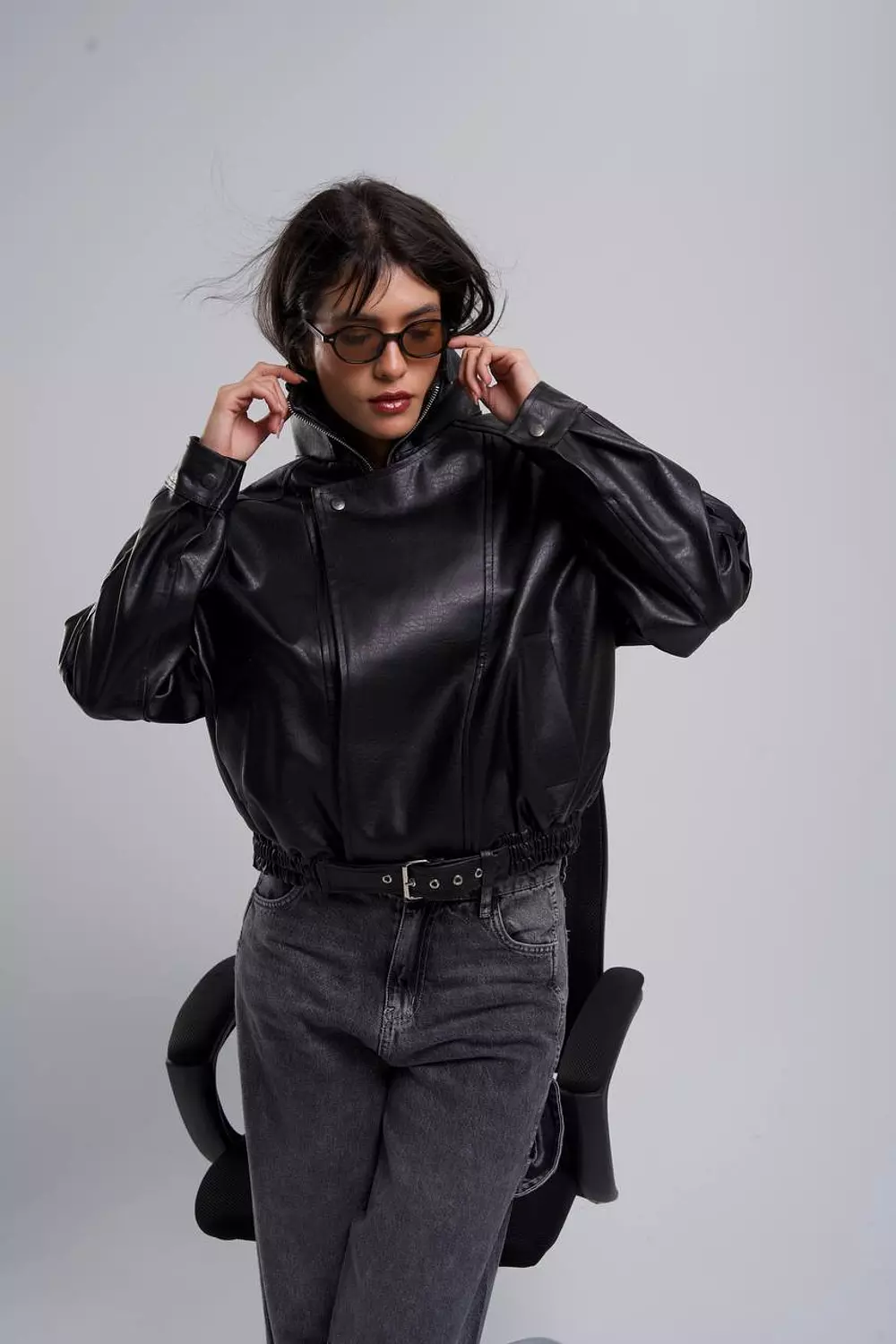 Trendy leather jacket 3