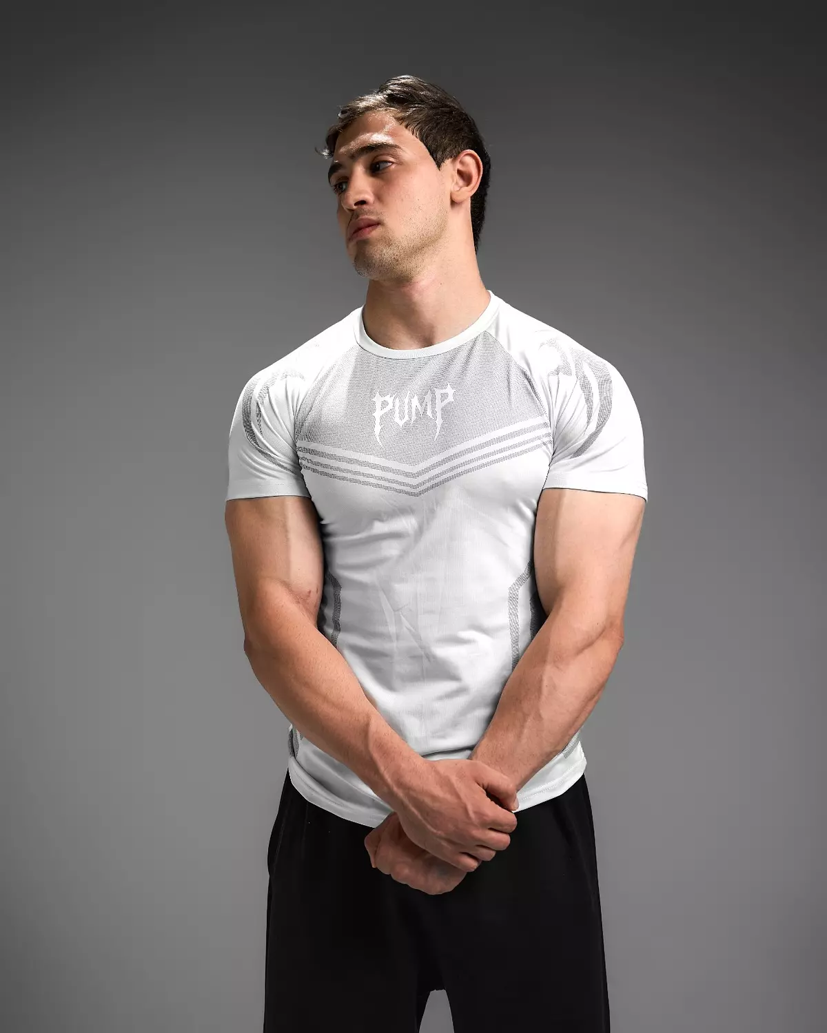 WARRIOR COMPRESSION TEES - white 11