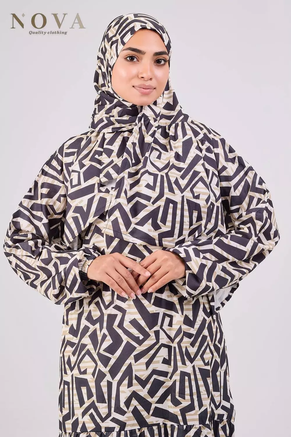 Charcoal soft dress 1