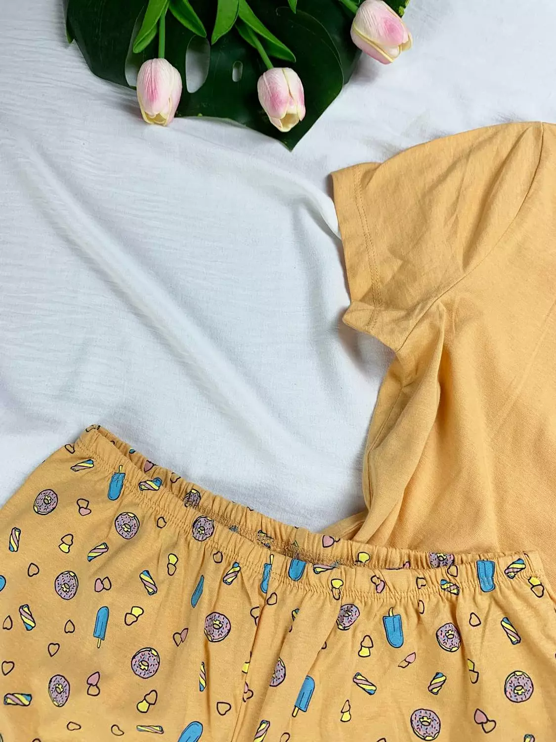 Pure cotton hot short pijama set from esmara made in germany  Size xs  2