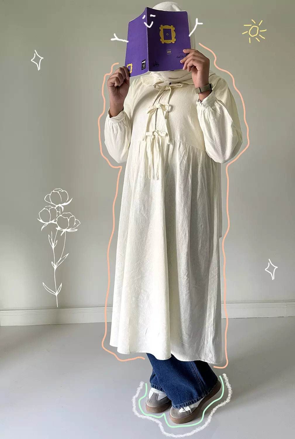 Off white linen tunic (T)  11